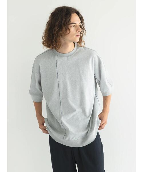 CRAFT STANDARD BOUTIQUE(クラフトスタンダードブティック)の「リサイクル切り替えH/S TEE-A(Tシャツ/カットソー・メンズ・ブラック/オフホワイト/杢グレー・M/L/XL)」の14枚目の写真