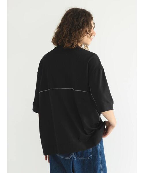 CRAFT STANDARD BOUTIQUE(クラフトスタンダードブティック)の「リサイクル切り替えH/S TEE-A(Tシャツ/カットソー・メンズ・ブラック/オフホワイト/杢グレー・M/L/XL)」の22枚目の写真