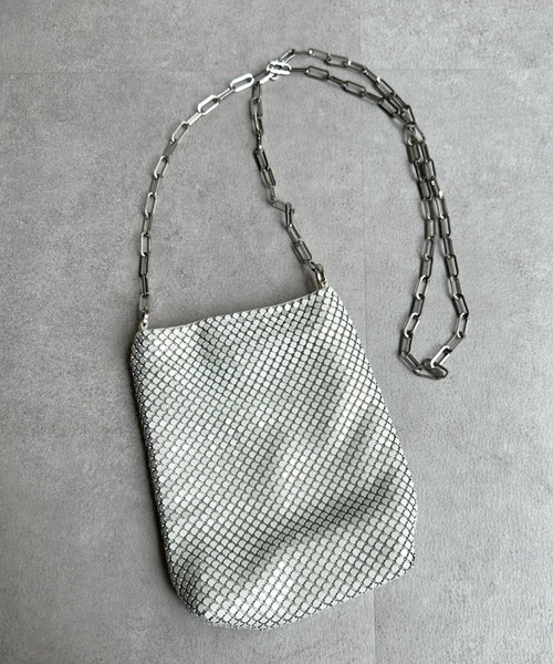 DouDou（ドゥドゥ）の「メタルショルダーバッグ（ショルダーバッグ・レディース・ホワイト/シルバー・FREE）」の5枚目の写真