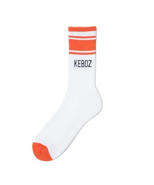KEBOZ(ケボズ)の「LINE SOCKS(ソックス/靴下・メンズ・オレンジ/ネイビー/ブルー/グリーン・LARGE/MEDIUM)」の1枚目の写真