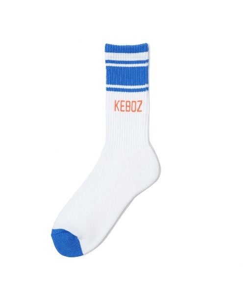 KEBOZ(ケボズ)の「LINE SOCKS(ソックス/靴下・メンズ・オレンジ/ネイビー/ブルー/グリーン・LARGE/MEDIUM)」の4枚目の写真