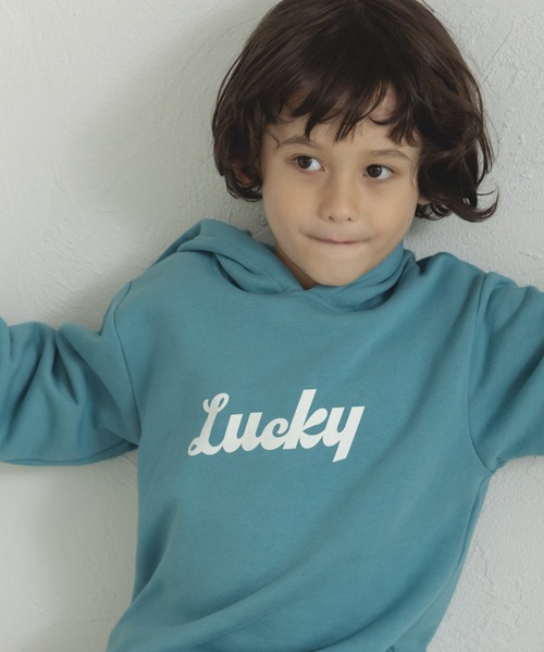 pairmanon（ペアマノン）の「フード付き プリント プルパーカー（パーカー・キッズ・ライトパープル/グリーン系その他2/ピンク/パープル/ブラック/モカ/ライトグリーン/ブルー系その他/ブラウン系その他2/ブルー/ダークブルー・110/120/100/150/90/130/140）」の7枚目の写真