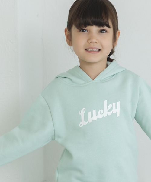 pairmanon（ペアマノン）の「フード付き プリント プルパーカー（パーカー・キッズ・ライトパープル/グリーン系その他2/ピンク/パープル/ブラック/モカ/ライトグリーン/ブルー系その他/ブラウン系その他2/ブルー/ダークブルー・110/120/100/150/90/130/140）」の5枚目の写真