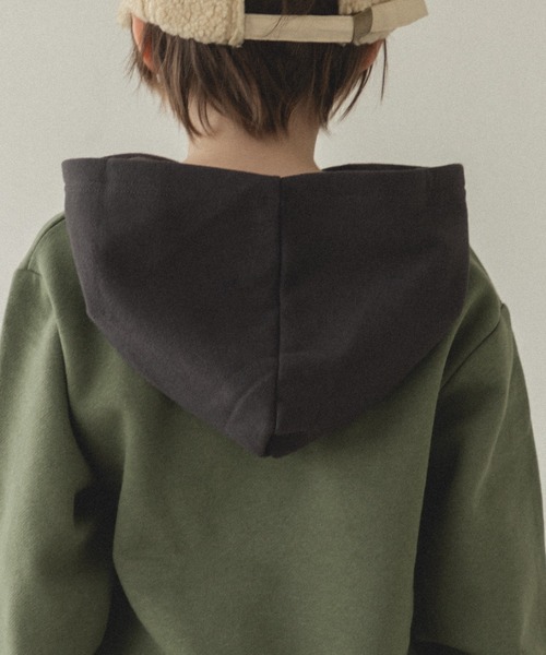 pairmanon（ペアマノン）の「フード付き プリント プルパーカー（パーカー・キッズ・ライトパープル/グリーン系その他2/ピンク/パープル/ブラック/モカ/ライトグリーン/ブルー系その他/ブラウン系その他2/ブルー/ダークブルー・110/120/100/150/90/130/140）」の20枚目の写真