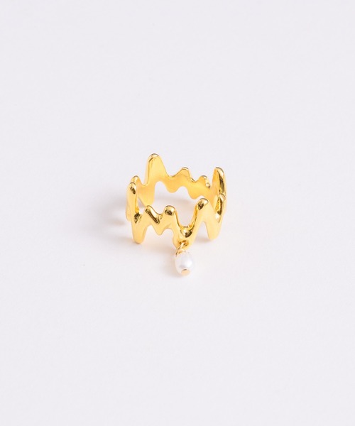 loni(ロニ)の「【金属アレルギー対応】Grass pearl pinky ring/パールデザインピンキーリング(リング・レディース・ゴールド/シルバー・3/5)」の16枚目の写真