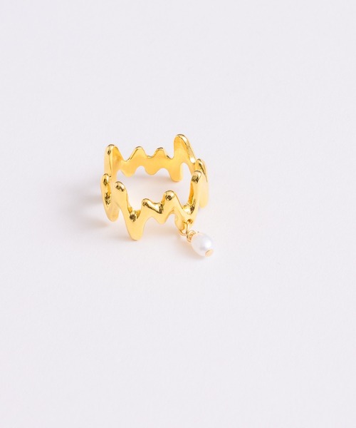 loni(ロニ)の「【金属アレルギー対応】Grass pearl pinky ring/パールデザインピンキーリング(リング・レディース・ゴールド/シルバー・3/5)」の15枚目の写真
