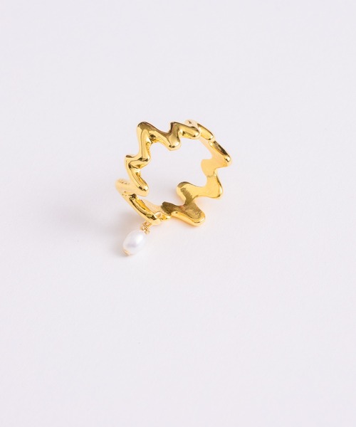 loni(ロニ)の「【金属アレルギー対応】Grass pearl pinky ring/パールデザインピンキーリング(リング・レディース・ゴールド/シルバー・3/5)」の18枚目の写真