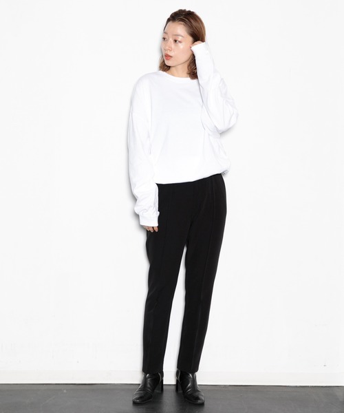 AMERICAN RAG CIE(アメリカンラグシー)の「スリックアジャスター付テーパードパンツ(スラックス・レディース・カーキ/ブラック・38/36)」の10枚目の写真