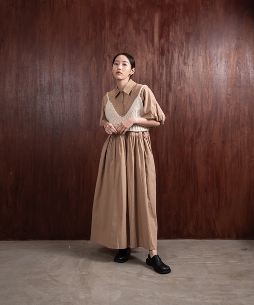 louren puff sleeve onepiece ローレン boat neck puff sleeve blouse – louren store