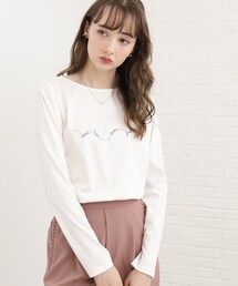 couture brooch | アソート柄デザインロンT(Tシャツ/カットソー)