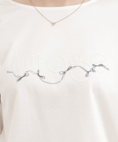 couture brooch（クチュールブローチ）の「◆アソート柄デザインロンT（Tシャツ/カットソー・レディース・ホワイト系8/チャコールグレー/オフホワイト/ピンク・38/40/42）」の19枚目の写真