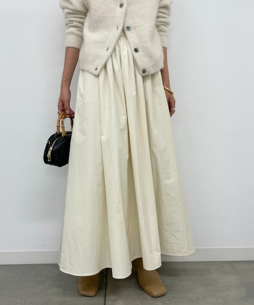 ラウンジドレス　コットンシアーギャザースカート LOUNGEDRESS（ラウンジドレス）の「コットンシアーギャザー