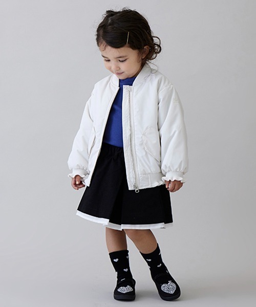 petit main（プティマイン）の「【リンク】プリーツスカパン(キッズ)（スカート・キッズ・ブラウン/ブラック/グレー/ベージュ・130cm/90cm/100cm/80ｃｍ/110cm/120cm）」の2枚目の写真