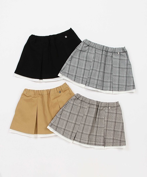 petit main（プティマイン）の「【リンク】プリーツスカパン(キッズ)（スカート・キッズ・ブラウン/ブラック/グレー/ベージュ・130cm/90cm/100cm/80ｃｍ/110cm/120cm）」の21枚目の写真