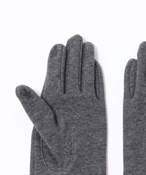 NOLLEY’S（ノーリーズ）の「リボンジャージグローブ（手袋・レディース・グレー/ブラック/ネイビー・FREE）」の5枚目の写真