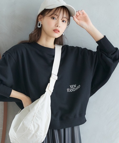 miclat(ミクラ)の「大きいサイズ ドルマンスリーブスウェットプルオーバー miclat(スウェット・レディース・グレー/ブラック・5L/L/4L/3L/LL)」の9枚目の写真