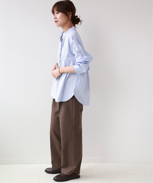 ジャーナルスタンダードレリューム⭐︎新品　24AW コットンブロードフリルブラウス 再入荷！》［24AW 新色追加］【洗濯機洗い可能】コットン