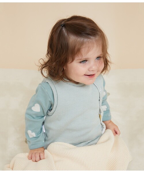 PETIT BATEAU（プチバトー）の「プリントベスト（ベスト・キッズ・ホワイト系その他・12MONTH/18MONTH/6MONTH）」の3枚目の写真