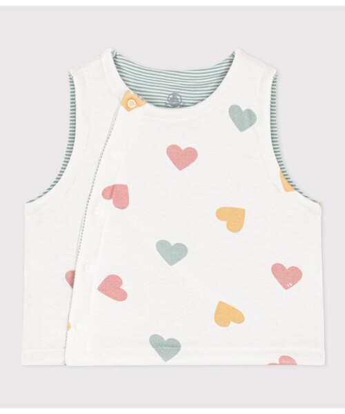 PETIT BATEAU（プチバトー）の「プリントベスト（ベスト・キッズ・ホワイト系その他・12MONTH/18MONTH/6MONTH）」の4枚目の写真