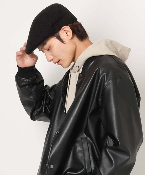 a.v.v（アーヴェヴェ）の「サーモハンチング（ハンチング/ベレー帽・メンズ・ブラック/グレー・46）」の2枚目の写真