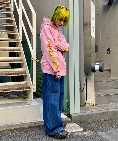 Candy Stripper フーディー パーカー Candy Stripper パーカー BIG RIBBON フーディ レディース