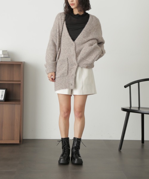 FREE'S MART（フリーズマート）の「ハイウエストショートパンツ（その他パンツ・レディース・キナリ/ダークベージュ/ブラック/グレー/ライトグレー/ダークネイビー・マルチサイズ）」の20枚目の写真