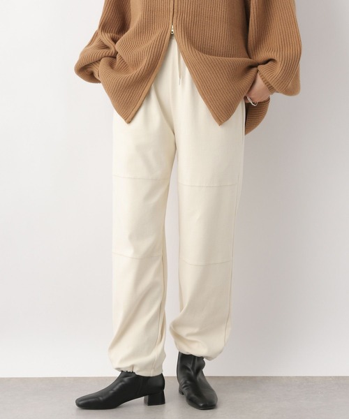 LEPSIM（レプシィム）の「ジャージージョガーパンツ　984153（その他パンツ・レディース・ブラック/アイボリー/グレー・FREE）」の2枚目の写真