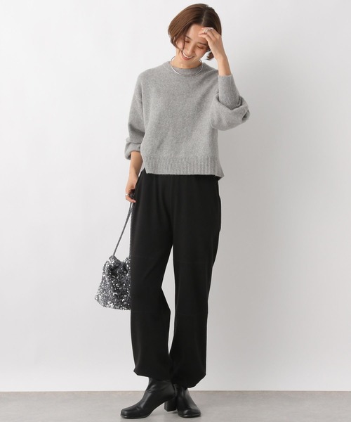 LEPSIM（レプシィム）の「ジャージージョガーパンツ　984153（その他パンツ・レディース・ブラック/アイボリー/グレー・FREE）」の9枚目の写真