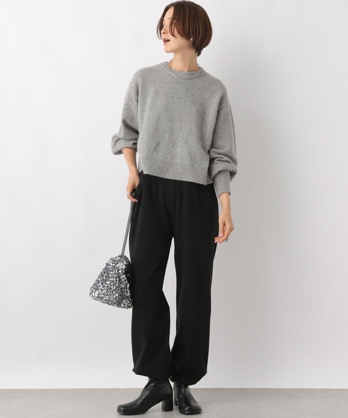 LEPSIM（レプシィム）の「ジャージージョガーパンツ　984153（その他パンツ・レディース・ブラック/アイボリー/グレー・FREE）」の10枚目の写真