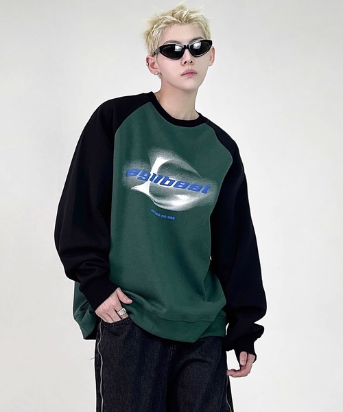 Theater code(シアターコード)の「graphic raglan sleeve sweat/グラフィック ラグランスリーブ スウェット(スウェット・メンズ・グリーン/ブラウン/ブラック・3/2)」の15枚目の写真