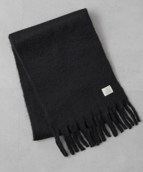 CIAOPANIC TYPY（チャオパニックティピー）の「洗える静電気防止フリンジマフラー《無地》（マフラー・メンズ・ブルー/ブラック/グレー・ONE SIZE）」の9枚目の写真