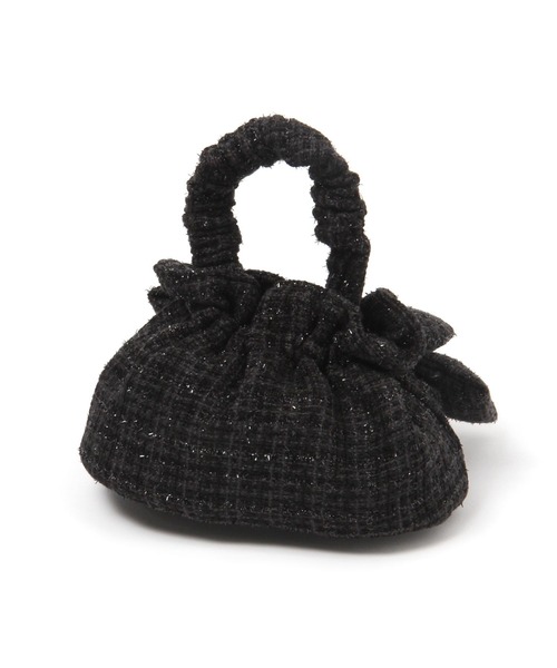 Heather（ヘザー）の「【キャセリーニ】リボンミニBAG　977329（ショルダーバッグ・レディース・グレー/アイボリー/ブラック・ONE SIZE）」の9枚目の写真