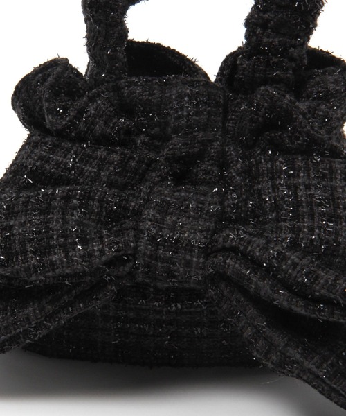 Heather（ヘザー）の「【キャセリーニ】リボンミニBAG　977329（ショルダーバッグ・レディース・グレー/アイボリー/ブラック・ONE SIZE）」の12枚目の写真