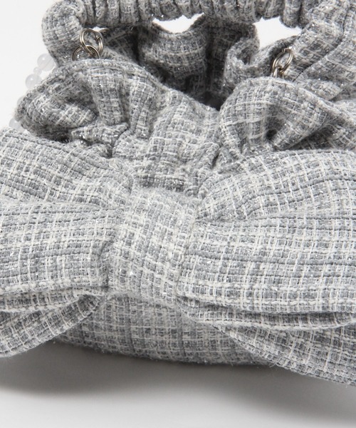 Heather（ヘザー）の「【キャセリーニ】リボンミニBAG　977329（ショルダーバッグ・レディース・グレー/アイボリー/ブラック・ONE SIZE）」の17枚目の写真