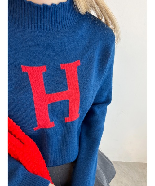 WC（ダブル シー）の「アルファベットロゴコンパクトニット（ニット/セーター・レディース・アイボリー/ブルー/グリーン・FREE）」の22枚目の写真