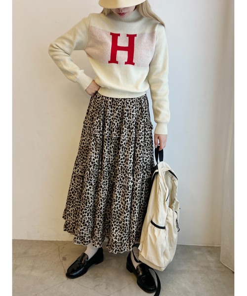 WC（ダブル シー）の「アルファベットロゴコンパクトニット（ニット/セーター・レディース・アイボリー/ブルー/グリーン・FREE）」の10枚目の写真