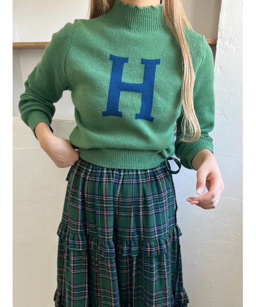 WC（ダブル シー）の「アルファベットロゴコンパクトニット（ニット/セーター・レディース・アイボリー/ブルー/グリーン・FREE）」の15枚目の写真