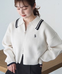 tiptop | 【2024AW新色登場】ライン衿ジップブルゾン(ニット/セーター)