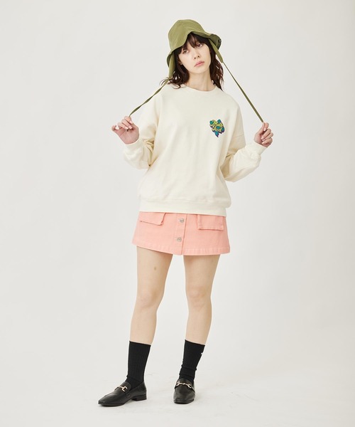 MILKFED.（ミルクフェド）の「LOGO EARFLAP HAT（ハット・レディース・オリーブ/ベージュ/ブラック・ONE SIZE）」の5枚目の写真