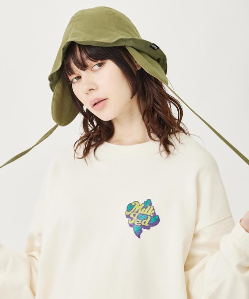 MILKFED.（ミルクフェド）の「LOGO EARFLAP HAT（ハット・レディース・オリーブ/ベージュ/ブラック・ONE SIZE）」の15枚目の写真