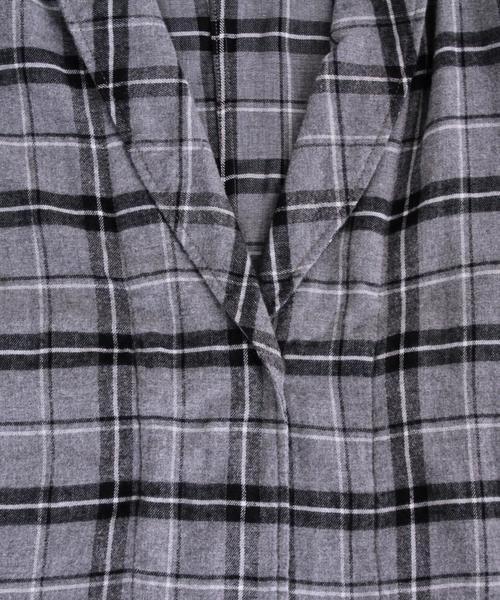 BEAUTY&YOUTH UNITED ARROWS（ビューティーアンドユースユナイテッドアローズ）の「BY∵ ソフトネルチェックガウン/コーディガン ◆（その他アウター・レディース・グレー/ネイビー・FREE）」の10枚目の写真