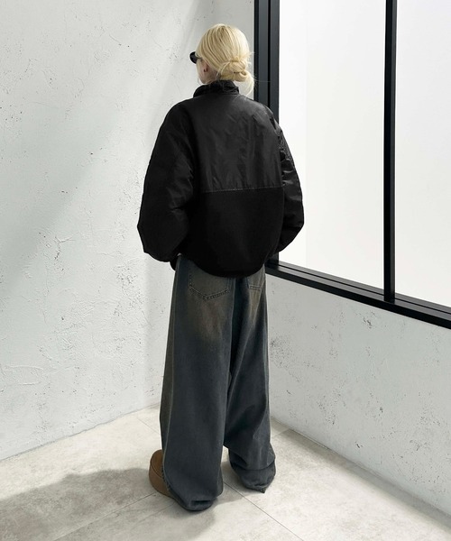 sedacle(セダクル)の「ビッグポケット切り替えMA-1(MA-1・メンズ・ネイビー/グレー/ブラック・SMALL/MEDIUM/LARGE)」の10枚目の写真