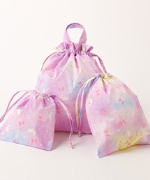 Catherine Cottage（キャサリンコテージ）の「ネコ柄撥水巾着３点セット（ポーチ）」