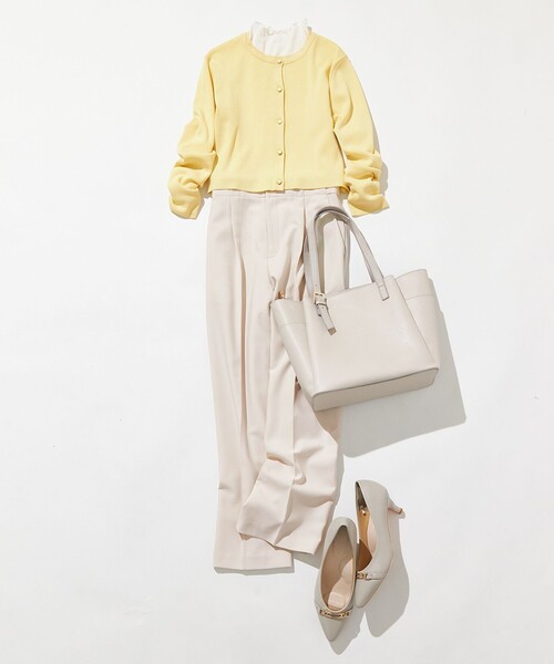 ANY SIS（エニィスィス）の「マルチポケットオフィストート バッグ（トートバッグ・レディース・ブラック系/ベージュ系・2）」の3枚目の写真