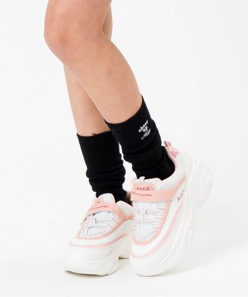 algy（アルジー）の「カラフルルーズソックス（ソックス/靴下・キッズ・グリーン/ピンク/オフホワイト/イエロー/ラベンダー/ブラック・24/21）」の3枚目の写真