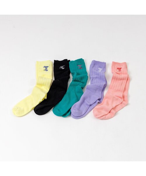 algy（アルジー）の「カラフルルーズソックス（ソックス/靴下・キッズ・グリーン/ピンク/オフホワイト/イエロー/ラベンダー/ブラック・24/21）」の17枚目の写真