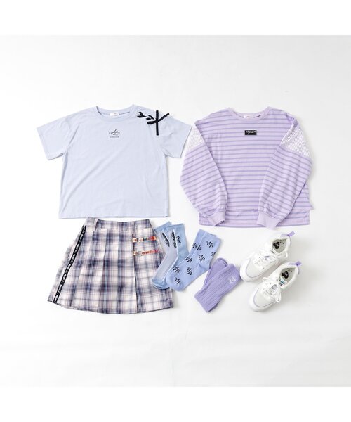 algy（アルジー）の「カラフルルーズソックス（ソックス/靴下・キッズ・グリーン/ピンク/オフホワイト/イエロー/ラベンダー/ブラック・24/21）」の19枚目の写真