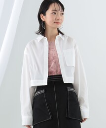 Ray BEAMS | Ray BEAMS / アウト ポケット クロップド シャツ(シャツ/ブラウス)