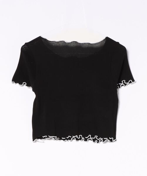 SpRay（スプレイ）の「リボンメロウショートスリーブブラウス（シャツ/ブラウス・レディース・オフホワイト/ブラック・FREE）」の6枚目の写真