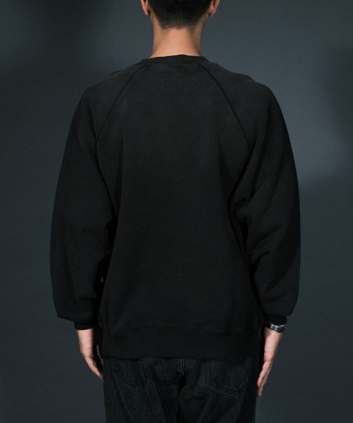 RePRODUCTION LABEL（リプロダクションレーベル）の「【ユニセックス】【RePRODUCTION LABEL / リプロダクションレーベル】ラグランフロントロゴスウェット（スウェット・レディース・グリーン/ブラック・FREE）」の13枚目の写真